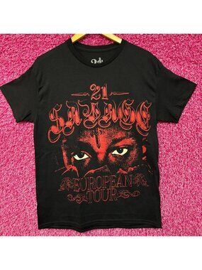21 Savage European Rap Tour Tshirt size Small
